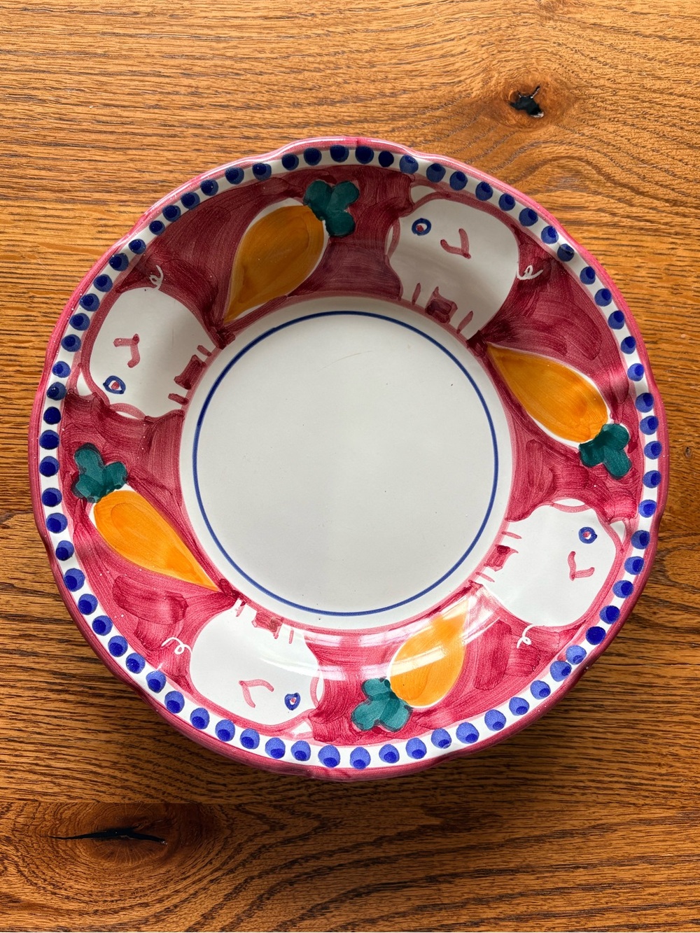 Solimene by Vietri Campagna Porco Made in Italy 9” pasta/soup bowl- discontinued